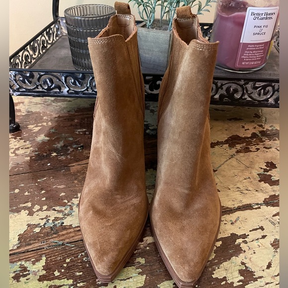 Marc Fisher Shoes - Women’s Marc Fisher Gadri Pointed Toe Suede Booties Ankle Boots